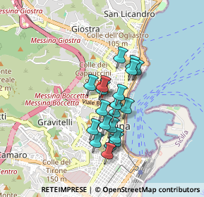 Mappa Via San Crispino e Crispiniano, 98122 Messina ME, Italia (0.7285)