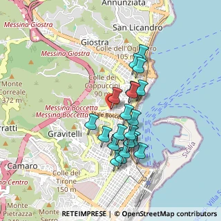 Mappa Via Curtatone e Montanara, 98122 Messina ME, Italia (0.841)