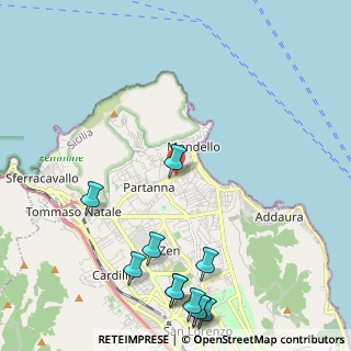 Mappa Viale Galatea, 90151 Palermo PA, Italia (3.26273)