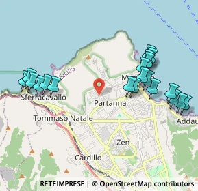 Mappa Via Toone, 90151 Palermo PA, Italia (2.515)