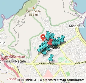 Mappa Via Toone, 90151 Palermo PA, Italia (0.5955)