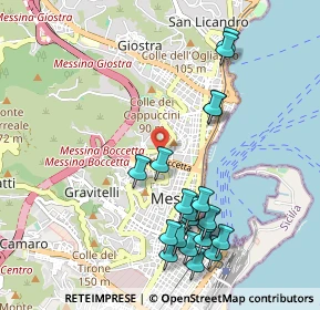 Mappa Via Gagini, 98121 Messina ME, Italia (1.2375)