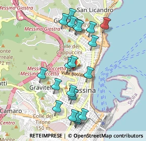 Mappa Via Gagini, 98121 Messina ME, Italia (1.105)