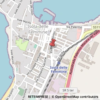 Mappa Via Loreto, 120, 90040 Isola delle Femmine, Palermo (Sicilia)