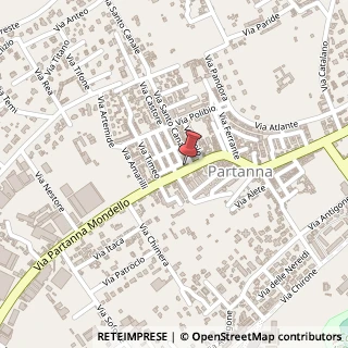 Mappa Via Partanna Mondello, 122, 90151 Palermo, Palermo (Sicilia)