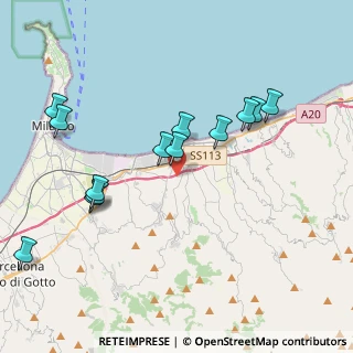 Mappa Via Bachelet, 98042 Giammoro ME, Italia (4.60308)