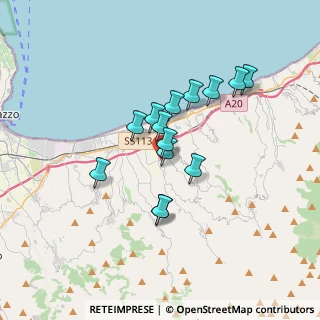 Mappa Via A. Manzoni, 98040 Torregrotta ME, Italia (2.98643)
