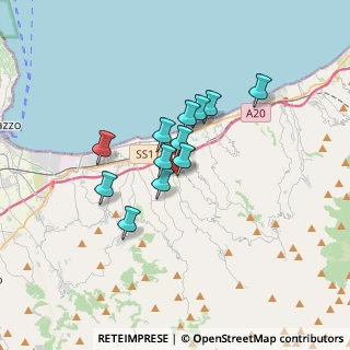 Mappa Via A. Manzoni, 98040 Torregrotta ME, Italia (2.68417)