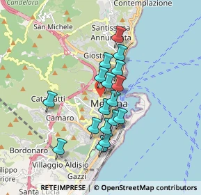 Mappa Via Grattoni, 98122 Messina ME, Italia (1.53941)