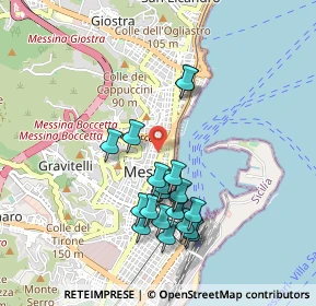 Mappa Via Enrico Martinez, 98122 Messina ME, Italia (0.9675)