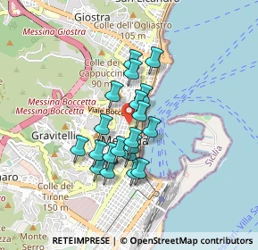 Mappa Via Enrico Martinez, 98122 Messina ME, Italia (0.709)