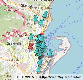 Mappa Via Mario Aspa, 98122 Messina ME, Italia (0.8045)