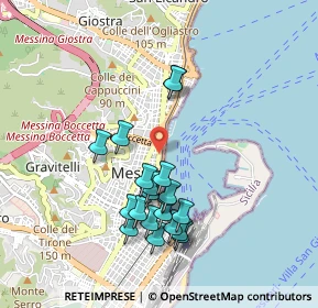 Mappa Via Mario Aspa, 98122 Messina ME, Italia (0.98)