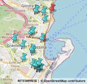 Mappa Via Mario Aspa, 98122 Messina ME, Italia (1.2225)