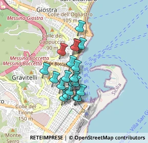 Mappa Via Mario Aspa, 98122 Messina ME, Italia (0.6935)