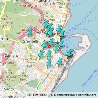 Mappa Via San Domenico Savio, 98122 Messina ME, Italia (0.7255)