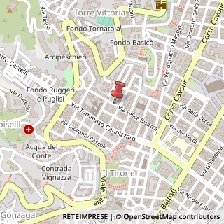 Mappa Via Felicie Bisazza IS.247/b angolo via S.Sebastiano-, 98100 Messina ME, Italia, 98100 Messina, Messina (Sicilia)