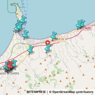 Mappa 98042 Pace del Mela ME, Italia (7.4085)
