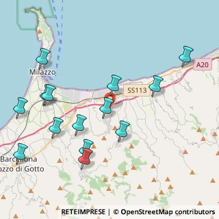 Mappa 98042 Pace del Mela ME, Italia (5.21857)
