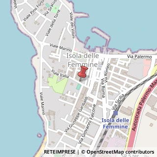 Mappa Viale Italia, 39, 90040 Isola delle Femmine, Palermo (Sicilia)