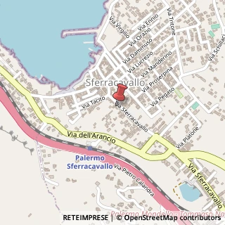Mappa Via Sferracavallo, 226, 90147 Capaci, Palermo (Sicilia)