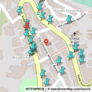 Mappa Via Giacomo Alfonso Borelli, 98122 Messina ME, Italia (0.08962)