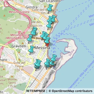 Mappa Via Giuseppe Garibaldi, 98122 Messina ME, Italia (0.97316)