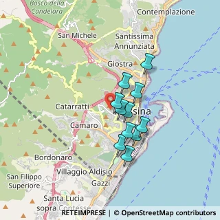 Mappa Via Vallone Castellaccio, 98122 Messina ME, Italia (1.41636)