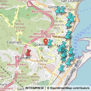 Mappa Via Vallone Castellaccio, 98122 Messina ME, Italia (1.301)