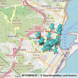 Mappa Via Vallone Castellaccio, 98122 Messina ME, Italia (0.833)
