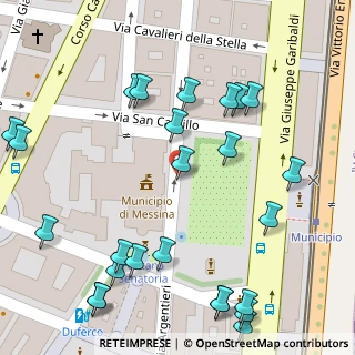 Mappa Piazza Municipio, 98122 Messina ME, Italia (0.088)
