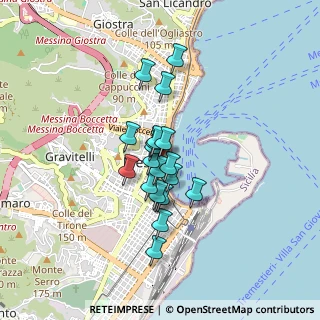 Mappa Via Argentieri, 98122 Messina ME, Italia (0.6635)