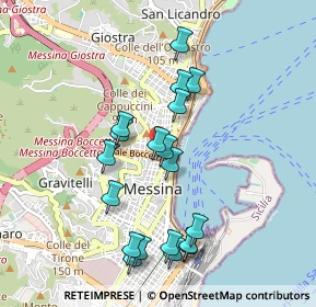 Mappa Via Sant'Andrea Avellino, 98122 Messina ME, Italia (1.03421)