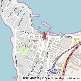 Mappa Via Cristoforo Colombo, 26A, 90040 Capaci, Palermo (Sicilia)