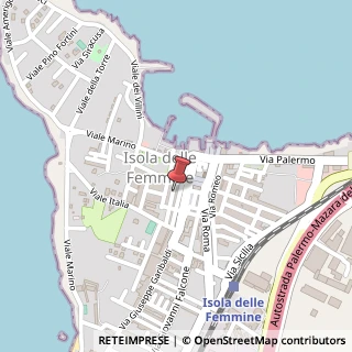 Mappa Via Cutino, 68, 90040 Isola delle Femmine, Palermo (Sicilia)
