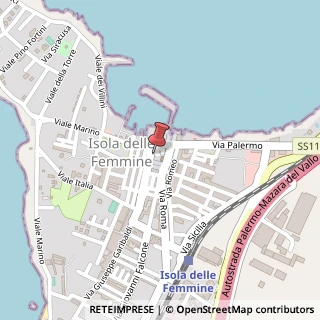 Mappa Via Cristoforo Colombo, 10, 90040 Isola delle Femmine, Palermo (Sicilia)