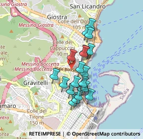 Mappa Via Santa Chiara, 98122 Messina ME, Italia (0.7745)