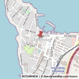 Mappa Via Piano Ponente, 46, 90040 Capaci, Palermo (Sicilia)