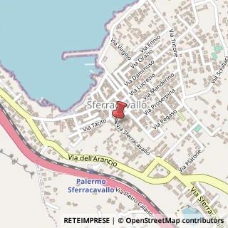 Mappa Via Sferracavallo, 248, 90147 Capaci, Palermo (Sicilia)