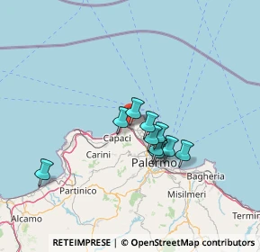 Mappa Via del Manderino, 90147 Palermo PA, Italia (11.165)