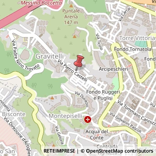 Mappa Via Pietro Castelli, 62, 98122 Messina, Messina (Sicilia)