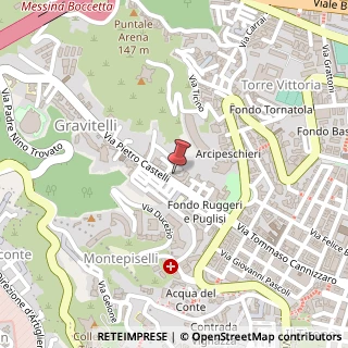 Mappa Via Pietro Castelli, 98122 Messina ME, Italia, 98122 Messina, Messina (Sicilia)
