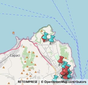 Mappa Via Patroclo, 90151 Palermo PA, Italia (6.81385)