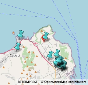 Mappa Via Patroclo, 90151 Palermo PA, Italia (5.3555)