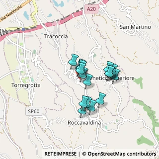 Mappa Via Circonvallazione, 98040 Valdina ME, Italia (0.62105)