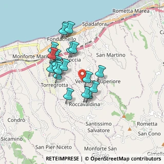 Mappa Via Circonvallazione, 98040 Valdina ME, Italia (1.7045)