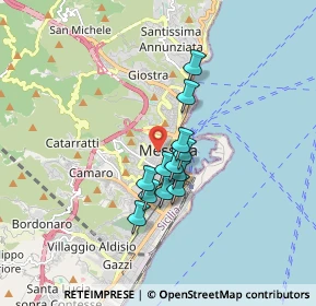 Mappa Via Dina e Clarenza, 98122 Messina ME, Italia (1.33667)