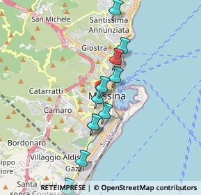 Mappa Via Dina e Clarenza, 98122 Messina ME, Italia (2.09667)