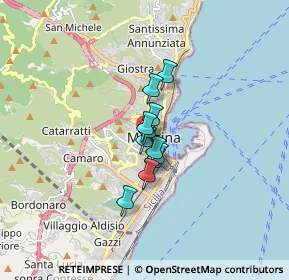 Mappa Via Dina e Clarenza, 98121 Messina ME, Italia (0.94727)