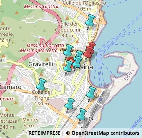 Mappa Via Dina e Clarenza, 98121 Messina ME, Italia (0.79636)